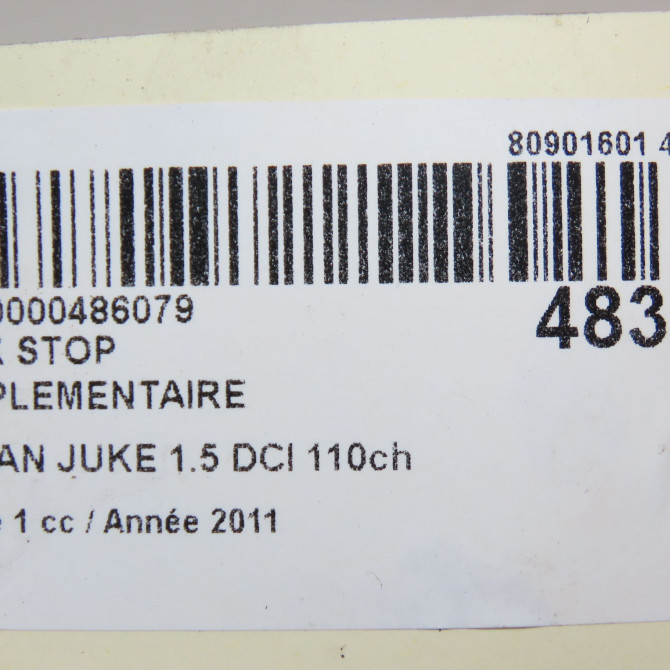 Feux stop supplementaire occasion NISSAN JUKE Phase 1 09-2010->... 1.5 DCI 110ch 265901KA0A 5