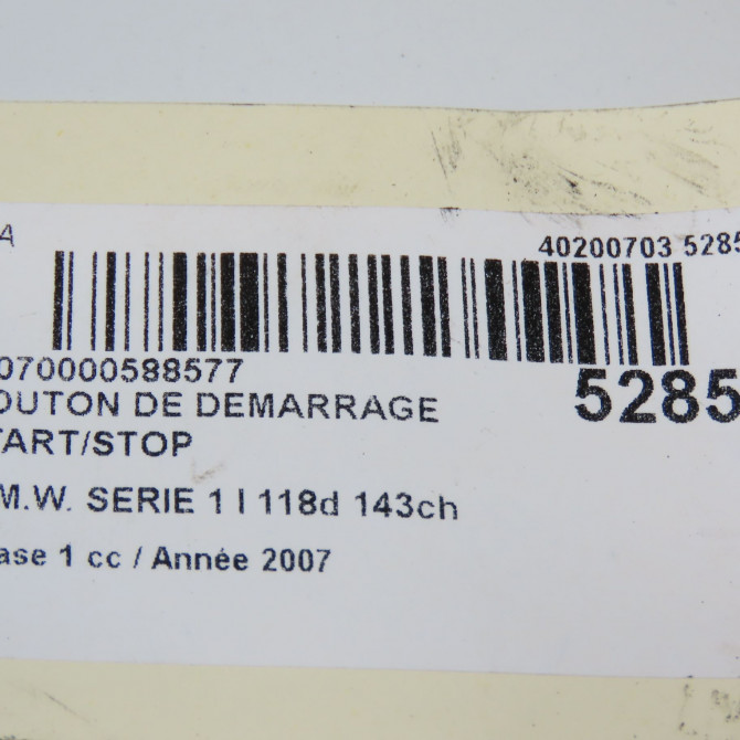 occasion B.M.W. SERIE 1 I Phase 1 01-2007->07-2011 118d 143ch 4