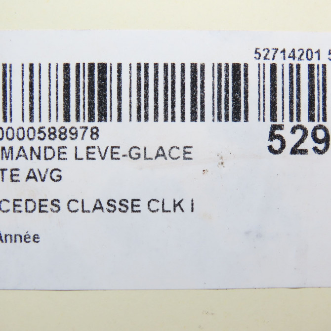 Commande lève-glace porte avant gauche occasion MERCEDES CLASSE CLK I 5