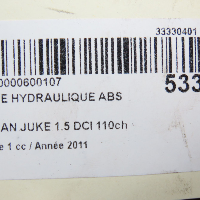 Unité hydraulique ABS occasion NISSAN JUKE Phase 1 09-2010->... 1.5 DCI 110ch 476601KA2A 6