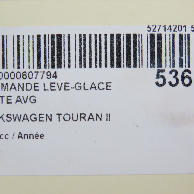 Commande lève-glace porte avant gauche occasion VOLKSWAGEN TOURAN II Phase 1 09-2010->12-2015 5K4959857AXSH 6