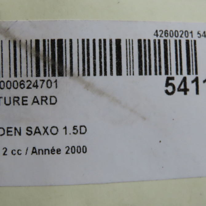Ceinture arrière droite occasion CITROEN SAXO Phase 2 09-1999->12-2004 1.5D 8973HE 5