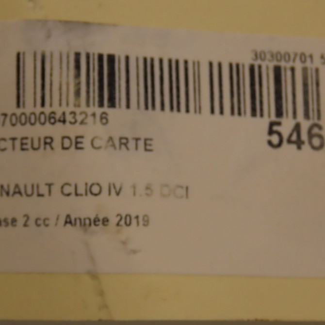 Lecteur de carte occasion RENAULT CLIO IV Phase 2 08-2016->... 1.5 DCI 90ch 285906306R 7