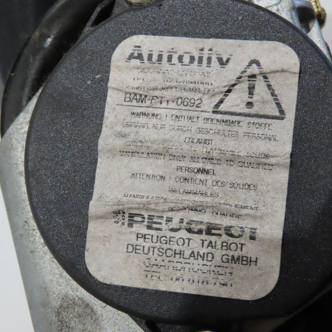 Ceinture avant droite occasion PEUGEOT 206 Phase 1 09-1998->03-2009 1.4i 8973WG 5