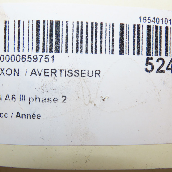 Klaxon  / avertisseur occasion AUDI A6 III phase 2 10-2008->12-2010 4F0951223A 7