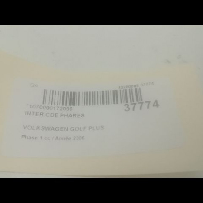 Interrupteur commande de phares occasion VOLKSWAGEN GOLF V Phase 1 11-2003->10-2008 1.9 TDI 105ch 3C8941431AXSH 3