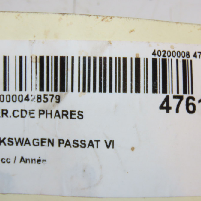 Interrupteur commande de phares occasion VOLKSWAGEN PASSAT VI Phase 1 CC 11-2011->12-2017 3C8941431AXSH 4