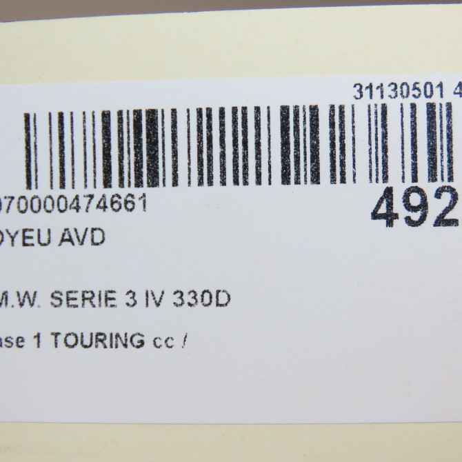 Moyeu avd occasion B.M.W. SERIE 3 IV Phase 1 04-1995->04-1999 330D 183ch 31226757024 5