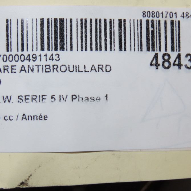 Phare antibrouillard avant droit occasion B.M.W. SERIE 5 IV Phase 1 12-1995->07-2000 63172228614 5