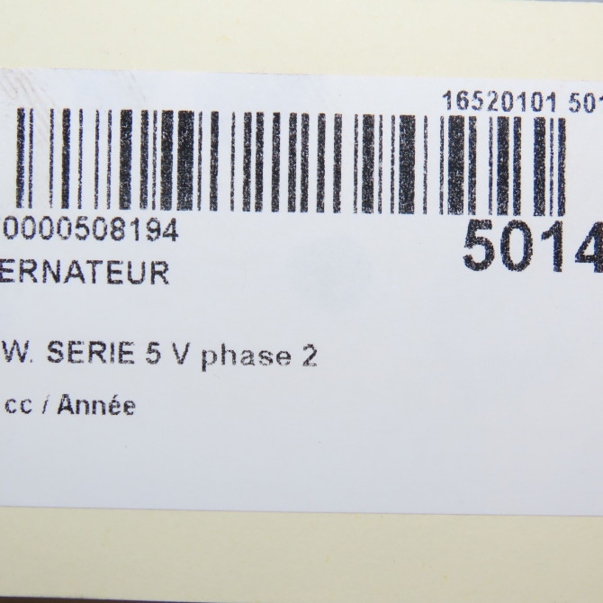 Alternateur occasion B.M.W. SERIE 5 V phase 2 TOURING 03-2007->05-2010 12317799204 8