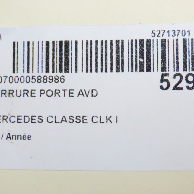 Serrure porte avd occasion MERCEDES CLASSE CLK I 2087200435 5