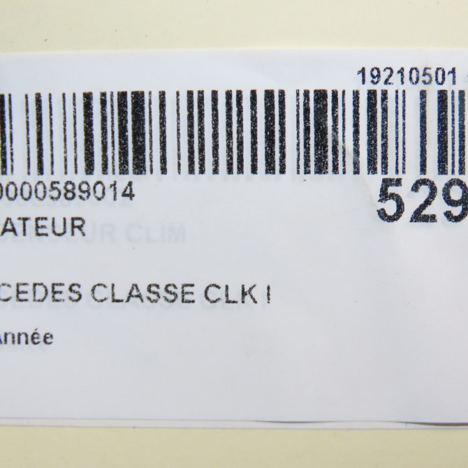 Radiateur occasion MERCEDES CLASSE CLK I 2025005203 5