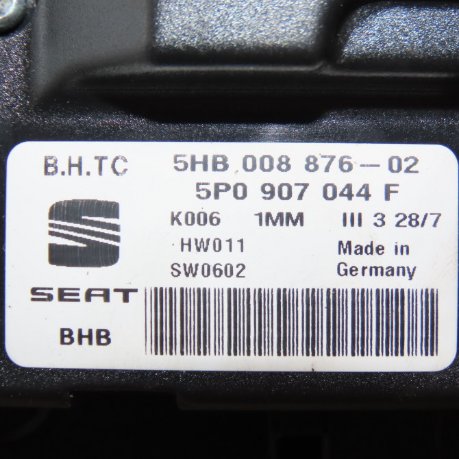 Commande de chauffage occasion SEAT ALTEA Phase 1 04-2004->05-2009 2.0 TDI 140ch 5P0907044F1UQ 4