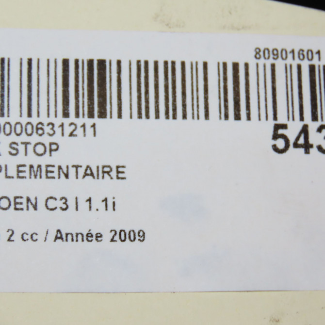 Feux stop supplementaire occasion CITROEN C3 I Phase 2 10-2005->12-2010 1.1i 6351Q2 5