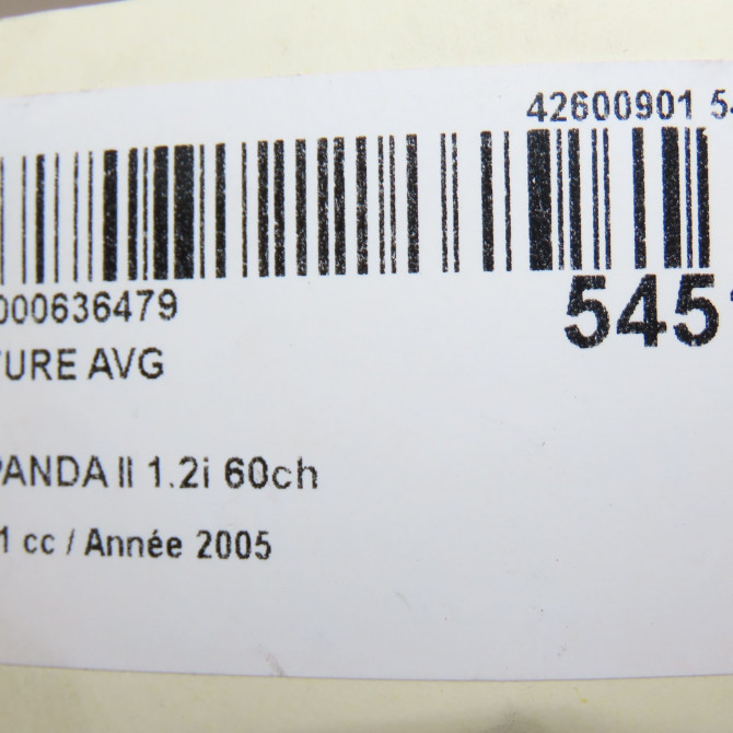 Ceinture avant gauche occasion FIAT PANDA II Phase 1 09-2003->12-2012 1.2i 60ch 735388037 6