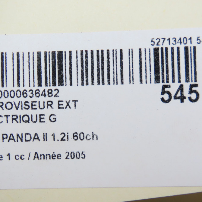 Retroviseur exterieur electrique gauche occasion FIAT PANDA II Phase 1 09-2003->12-2012 1.2i 60ch 735357191 6