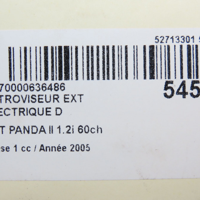 Retroviseur exterieur electrique droit occasion FIAT PANDA II Phase 1 09-2003->12-2012 1.2i 60ch 735357185 6