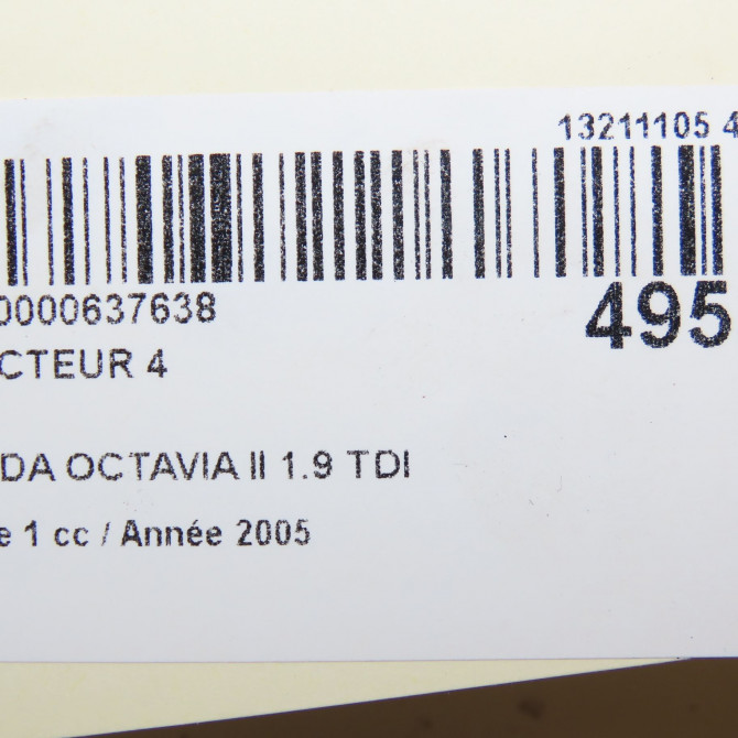 occasion SKODA OCTAVIA II Phase 1 06-2004->10-2008 1.9 TDI 105ch 38130073AG 5
