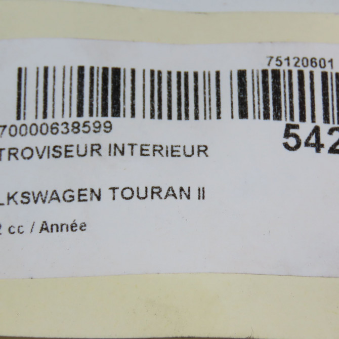 Retroviseur interieur occasion VOLKSWAGEN TOURAN II Phase 1 09-2010->12-2015 1K0857511E9B9 4