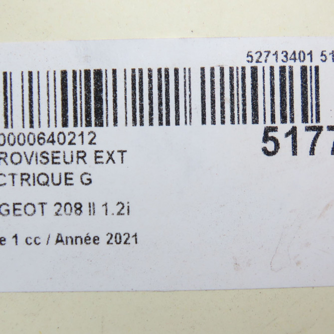 Retroviseur exterieur electrique gauche occasion  98260232XT 6