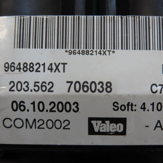 Bloc commodos occasion CITROEN C3 I Phase 1 04-2002->10-2005 1.4HDI 8v 70ch 6239TW 5