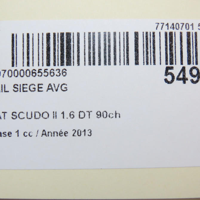 occasion FIAT SCUDO II Phase 1 04-2007->... 1.6 DT 90ch 7