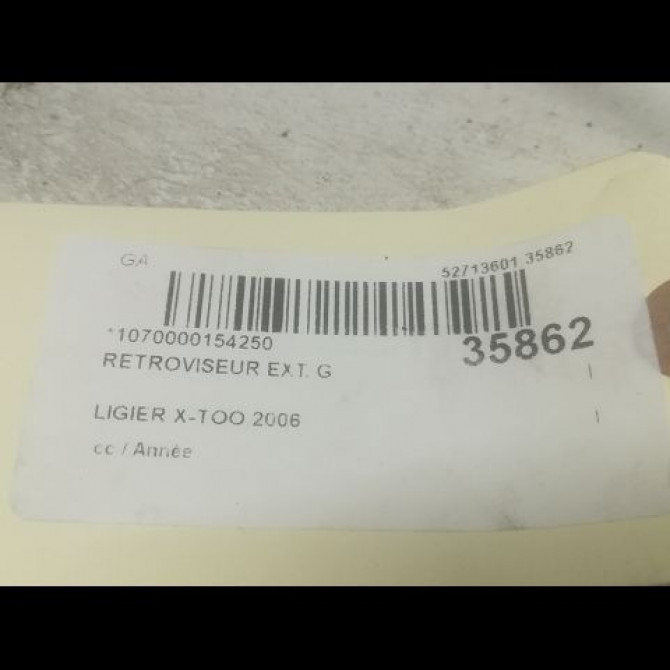 Retroviseur exterieur gauche occasion LIGIER X-TOO 3