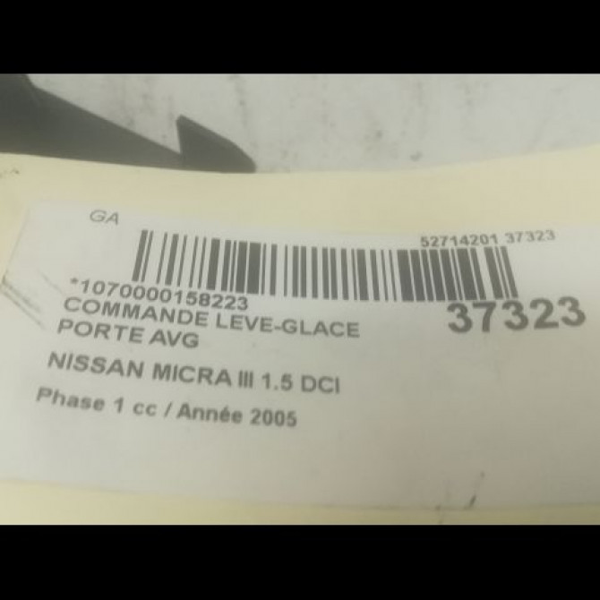 Commande lève-glace porte avant gauche occasion NISSAN MICRA III Phase 1 01-2003->07-2005 1.5 DCI 65ch 25401BC60B 3