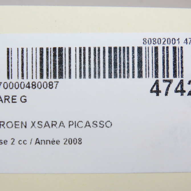 Phare gauche occasion CITROEN XSARA PICASSO Phase 2 02-2004->12-2010 1.6 HDI 110ch 620837 4