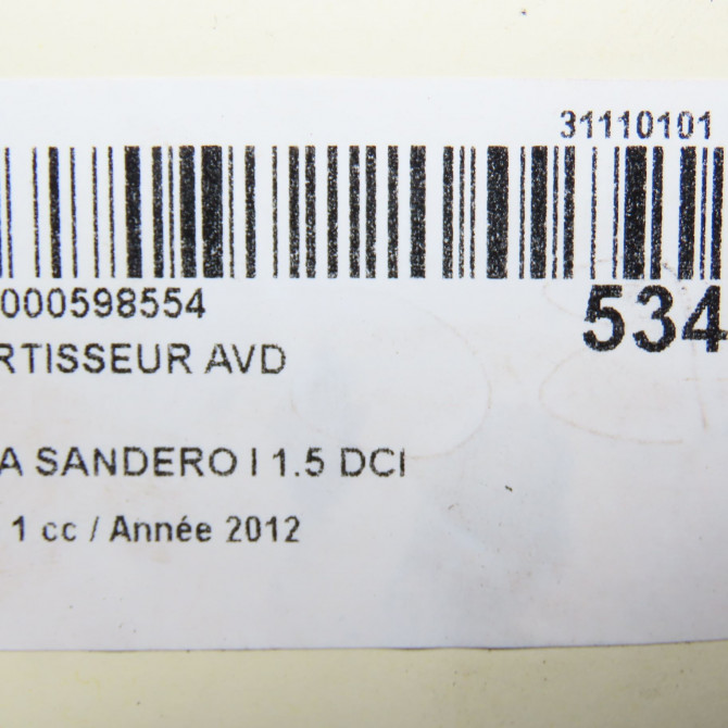 Amortisseur avant droit occasion DACIA SANDERO I Phase 1 06-2008->10-2012 1.5 DCI 75ch 8200647862 4