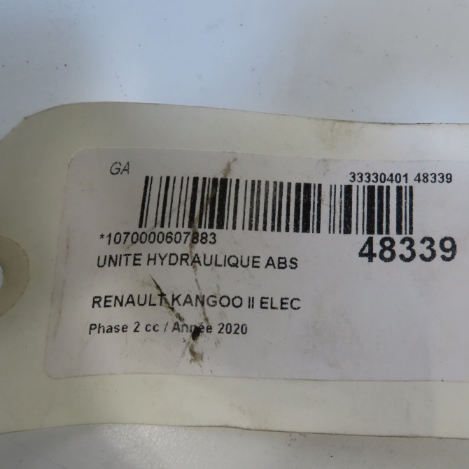 Unité hydraulique ABS occasion RENAULT KANGOO II Phase 2 01-2013->... ELEC 476605022R 6