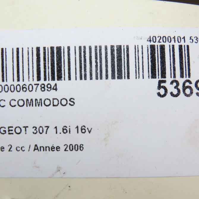 Bloc commodos occasion PEUGEOT 307 Phase 2 06-2005->03-2008 1.6i 16v 6242A6 8