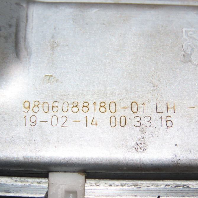 Mecanisme+moteur leve-glace avg occasion PEUGEOT 2008 Phase 1 01-2013->... 1.6 E-HDI 115ch 9816402180 6