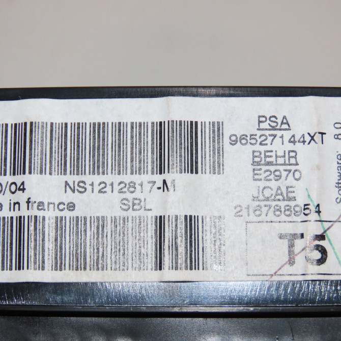 Commande de chauffage occasion PEUGEOT 307 Phase 1 04-2001->06-2005 1.6i 16v 6451ZQ 5