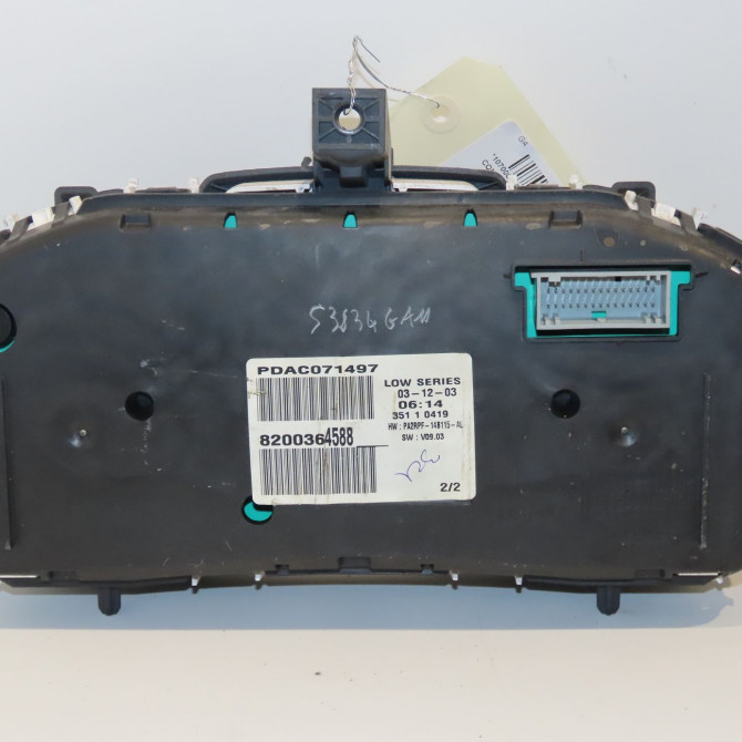 Compteur occasion RENAULT MEGANE II Phase 1 09-2003->12-2005 1.6 16v 8200462281 2