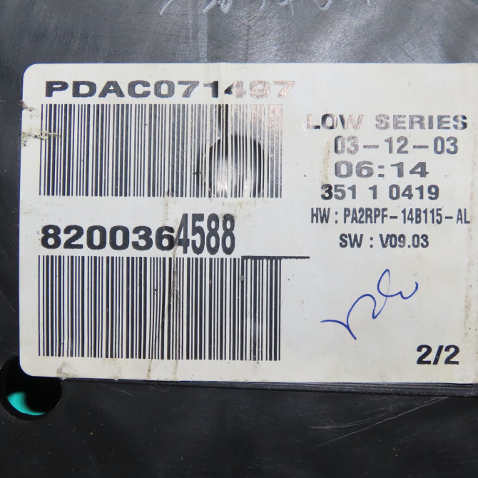 Compteur occasion RENAULT MEGANE II Phase 1 09-2003->12-2005 1.6 16v 8200462281 4