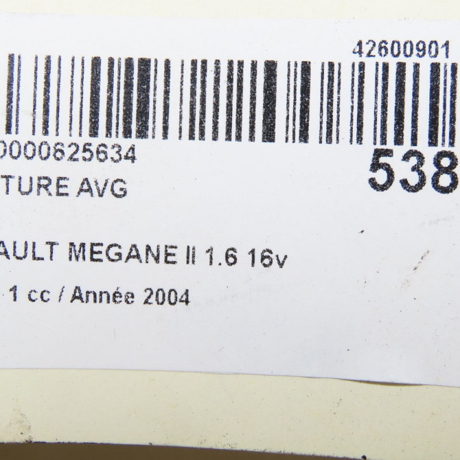 Ceinture avant gauche occasion RENAULT MEGANE II Phase 1 09-2003->12-2005 1.6 16v 8200699558 6