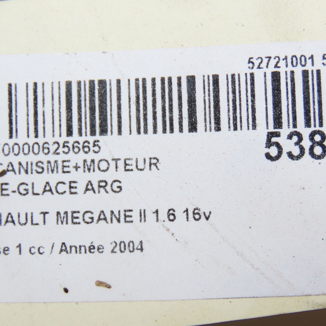Mecanisme+moteur leve-glace arg occasion RENAULT MEGANE II Phase 1 09-2003->12-2005 1.6 16v 8201010924 7
