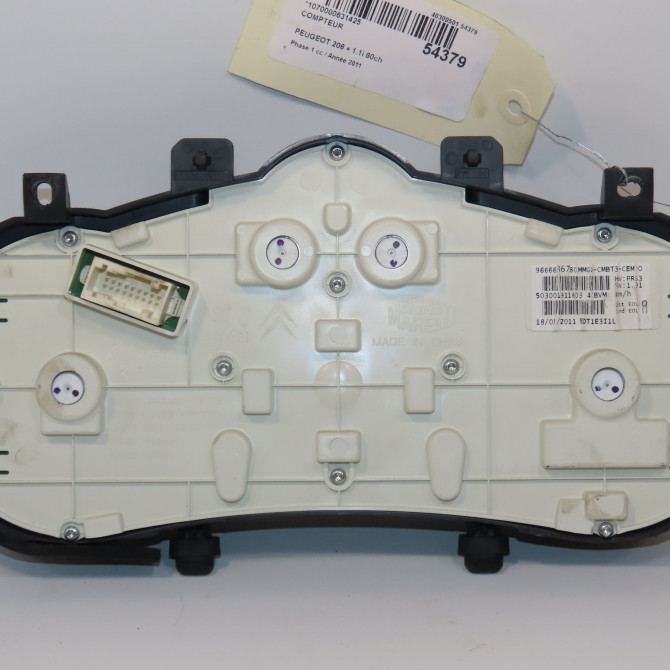 Compteur occasion PEUGEOT 206 + Phase 1 03-2009->05-2013 1.1i 60ch 6103HA 2