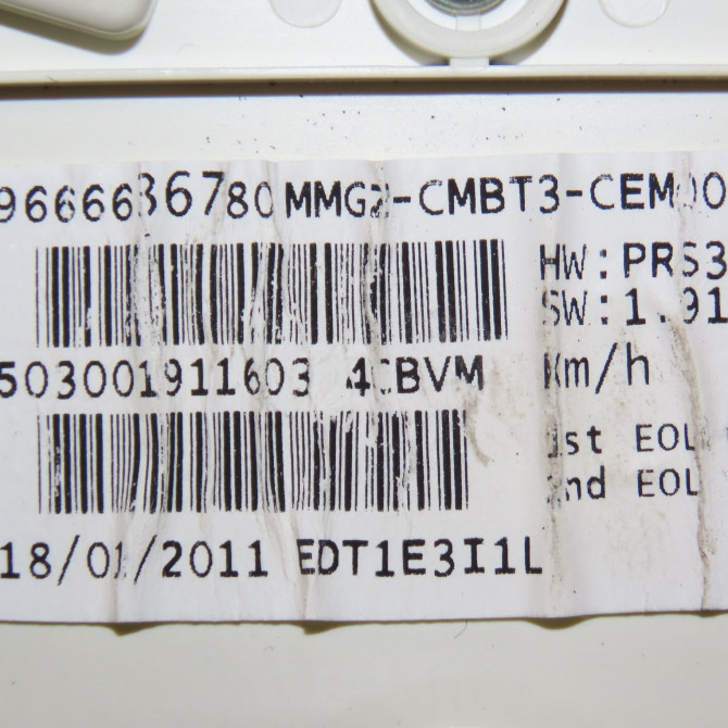 Compteur occasion PEUGEOT 206 + Phase 1 03-2009->05-2013 1.1i 60ch 6103HA 4