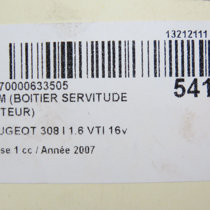 occasion PEUGEOT 308 I Phase 1 09-2007->03-2011 1.6 VTI 16v 120ch 5