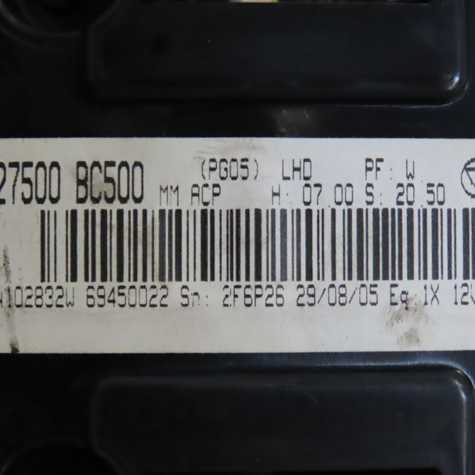 Commande de chauffage occasion NISSAN MICRA III Phase 2 11-2005->11-2007 1.5 DCI 86ch 27500BC54A 4