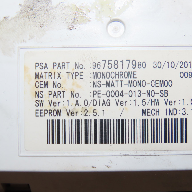 Compteur occasion PEUGEOT 308 I Phase 2 04-2011->12-2014 2.0 HDi 150ch FAP Allure 9806133280 5