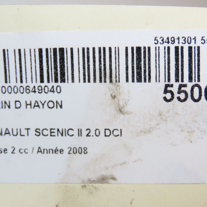 Verin droit hayon occasion RENAULT SCENIC II Phase 2 09-2006->04-2009 2.0 DCI 150ch 8200616564 3