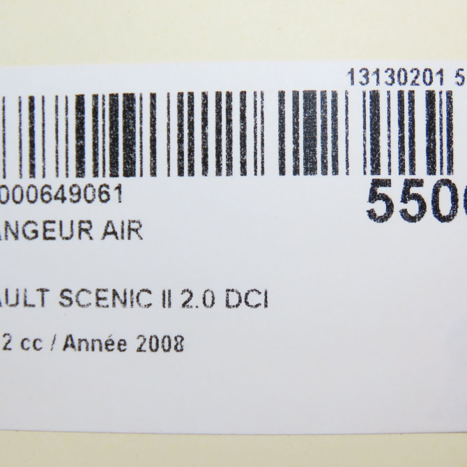 Echangeur air occasion RENAULT SCENIC II Phase 2 09-2006->04-2009 2.0 DCI 150ch 8200325003 5