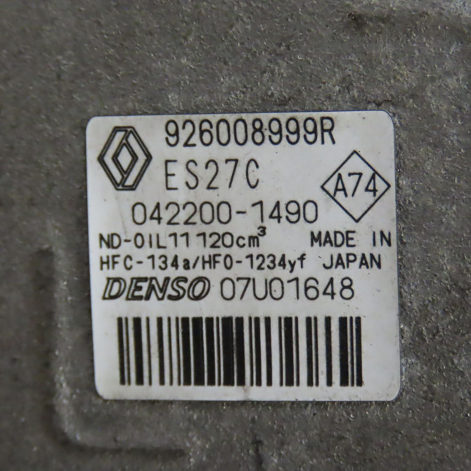 Compresseur air conditionne occasion RENAULT KANGOO II Phase 2 01-2013->... ELEC 926008999R 5