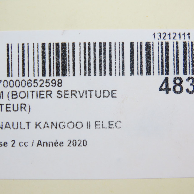 occasion RENAULT KANGOO II Phase 2 01-2013->... ELEC 5