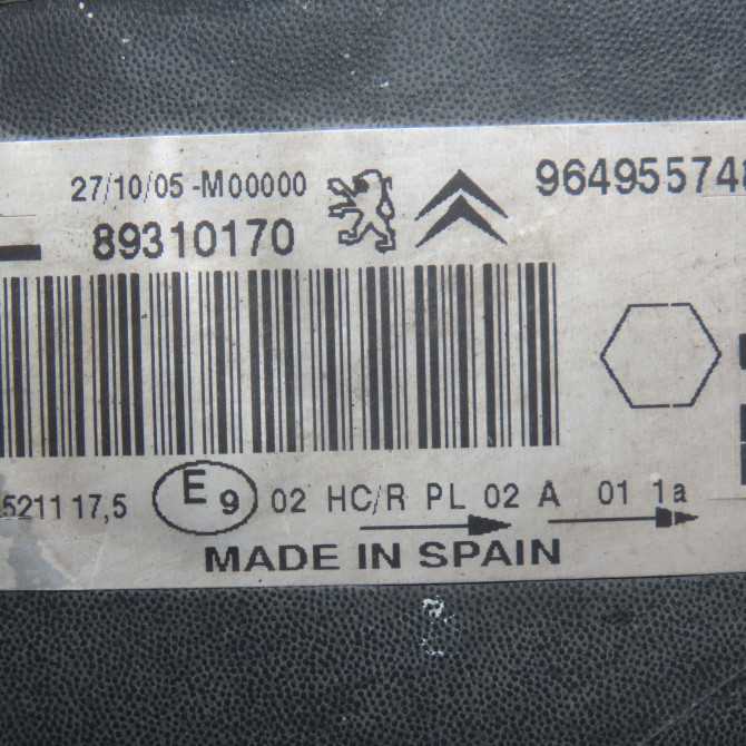 Phare gauche occasion CITROEN XSARA PICASSO Phase 2 02-2004->12-2010 1.6i 16v 620837 5