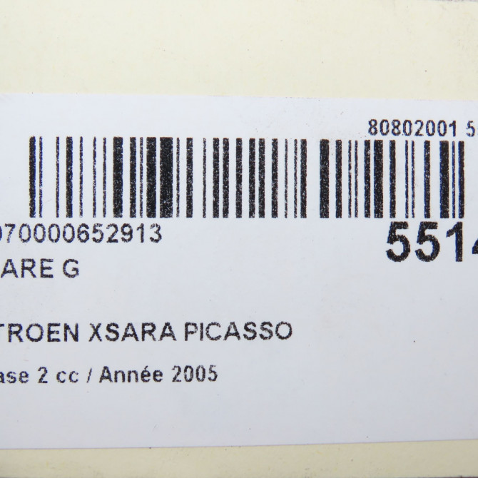 Phare gauche occasion CITROEN XSARA PICASSO Phase 2 02-2004->12-2010 1.6i 16v 620837 7