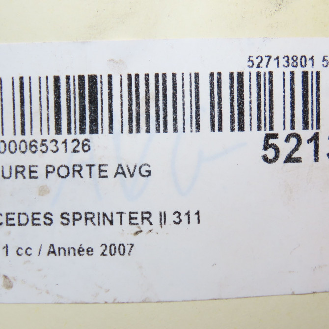 Serrure porte avg occasion MERCEDES SPRINTER II Phase 1 06-2006->... 311 CDI 109ch 9067202135 5